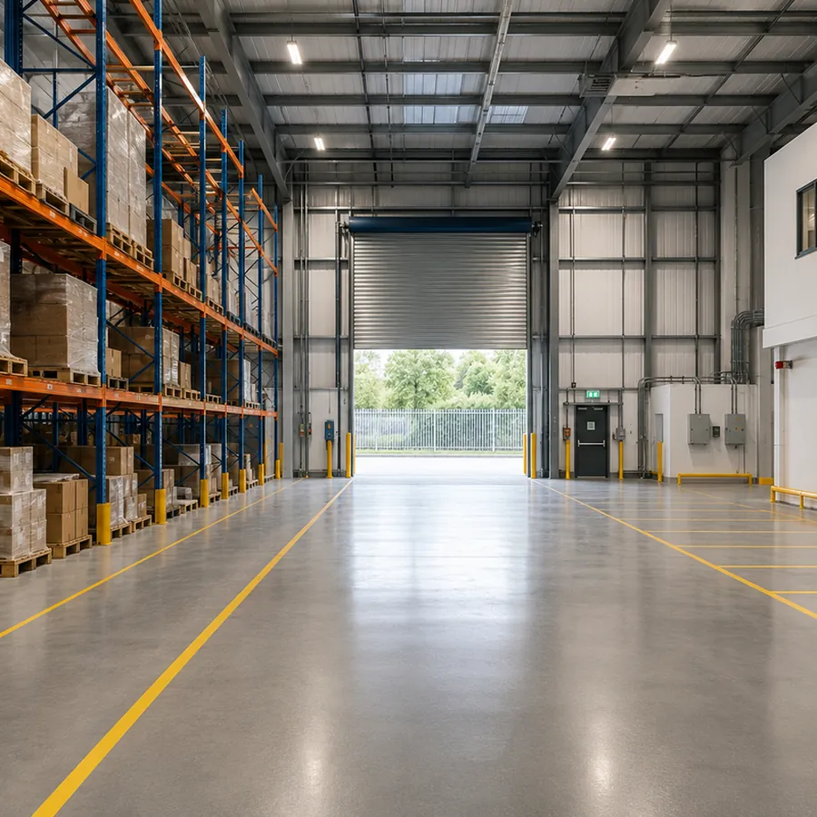 Industrial building services installation
