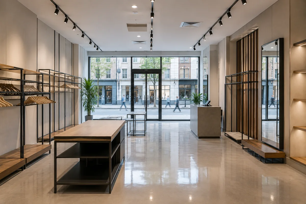 Retail unit shopfront in London